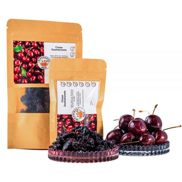 Cireșe Deshidratate, Gust Natural și Sănătos, Fără Zahăr Adăugat 80g